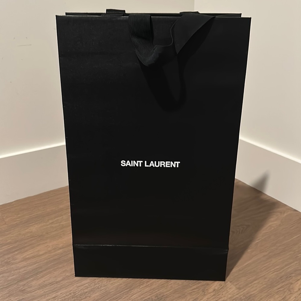 Saint Laurent empty shopping bag